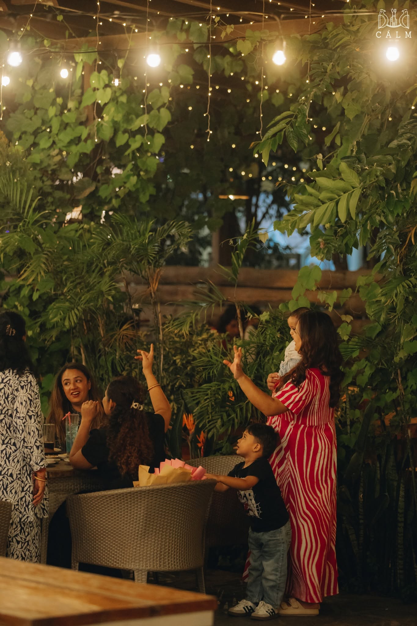 Family moments in the garden